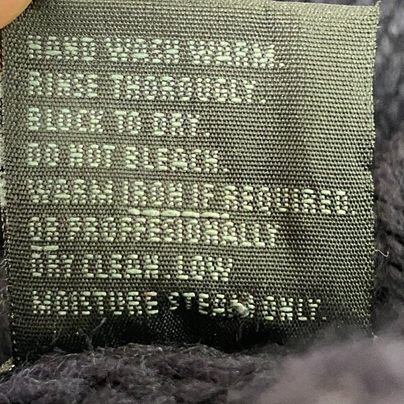 Peregrine England 100% Wool Cable Knit Sweater Navy Blue Fisherman Turtleneck-M - Picture 9 of 9